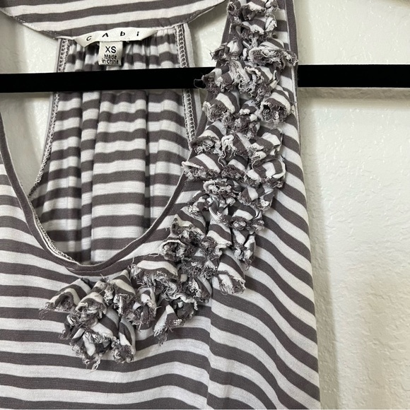2/$30 CAbi Striped Halter Tunic Top SZ XS - Picture 4 of 13